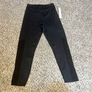 Good American Active Leggings High‎ Waist Compression Mesh Panels Black Size 1